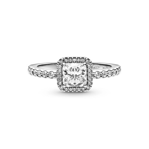 Pandora Square Sparkle Halo Ring Pandora Square Sparkle Halo Ring