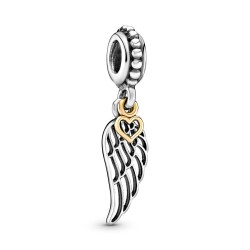 Pandora Angel Wing and Heart Dangle Charm Pandora Angel Wing and Heart Dangle Charm