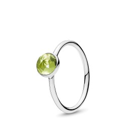 Pandora August Droplet Ring, Peridot Pandora August Droplet Ring, Peridot