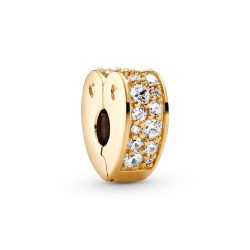 Pandora Clear Pavé Heart Clip Charm