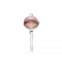 Pandora Poetic Droplet Ring, Blush Pink Crystal Pandora Poetic Droplet Ring, Blush Pink Crystal