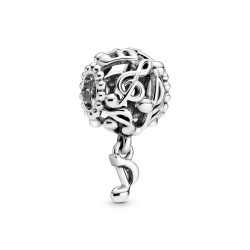 Pandora Openwork Music Notes Charm