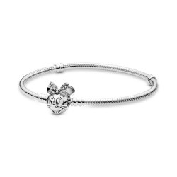 Disney Pandora Moments Pavé Minnie Mouse Clasp Snake Chain Bracelet Disney Pandora Moments Pavé Minnie Mouse Clasp Snake Chain Bracelet