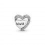 Pandora Sparkling Mom Heart Charm Pandora Sparkling Mom Heart Charm
