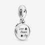 Pandora Santa Love Peace Joy Dangle Charm Pandora Santa Love Peace Joy Dangle Charm