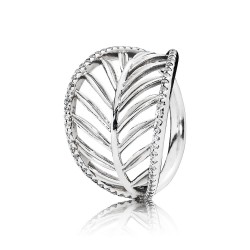 Pandora Tropical Palm Leaf Ring, Clear CZ Pandora Tropical Palm Leaf Ring, Clear CZ