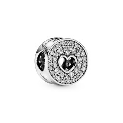 Pandora Pavé and Heart Anniversary Charm Pandora Pavé and Heart Anniversary Charm