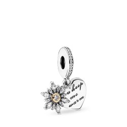 Pandora Snowflake Heart Dangle Charm