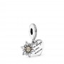 Pandora Snowflake Heart Dangle Charm Pandora Snowflake Heart Dangle Charm