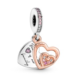 Pandora Entwined Infinite Hearts Double Dangle Charm Pandora Entwined Infinite Hearts Double Dangle Charm