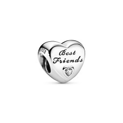 Pandora Polished Best Friends Heart Charm