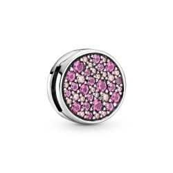 Pandora Reflexions Pink Pavè Clip Charm