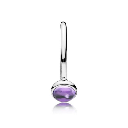 Pandora Poetic Droplet Ring, Purple CZ Pandora Poetic Droplet Ring, Purple CZ