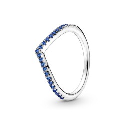 Pandora Timeless Wish Sparkling Blue Ring