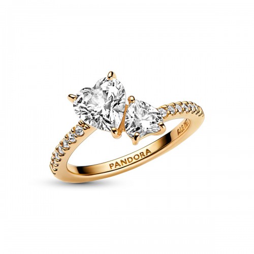 Pandora Double Heart Sparkling Ring Pandora Double Heart Sparkling Ring
