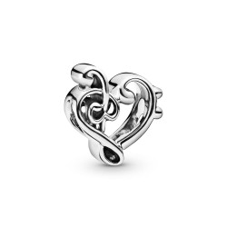 Pandora Heart Treble Clef Charm