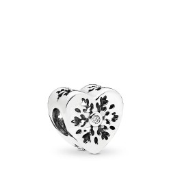 Pandora Snowflake Heart Charm