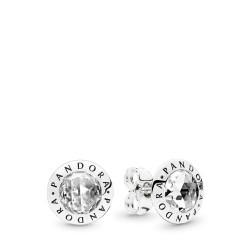 Pandora Radiant PANDORA Logo Stud Earrings