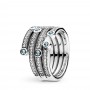 Pandora Shimmering Ocean Ring, Frosty Mint & Clear CZ Pandora Shimmering Ocean Ring, Frosty Mint & Clear CZ