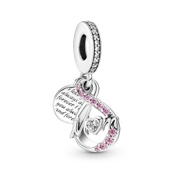 Pandora Mom Infinity Pavé Double Dangle Charm