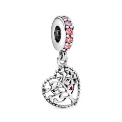 Pandora Pink Family Tree Dangle Charm Pandora Pink Family Tree Dangle Charm