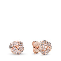 Pandora Sparkling Love Knot Stud Earrings