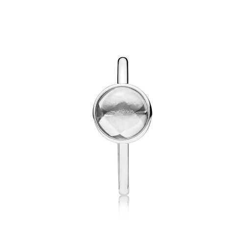 Pandora Poetic Droplet Ring, Clear CZ Pandora Poetic Droplet Ring, Clear CZ