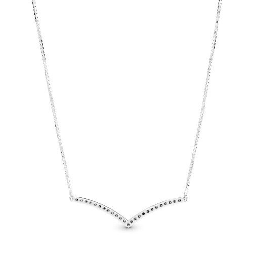 Pandora Sparkling Wishbone Necklace Pandora Sparkling Wishbone Necklace