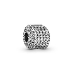 Pandora Pavé Barrel Clip Charm