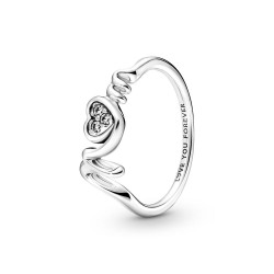Pandora Mom Pavé Heart Ring