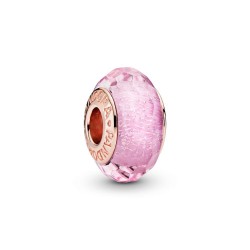 Pandora Faceted Pink Murano Glass Charm Pandora Faceted Pink Murano Glass Charm