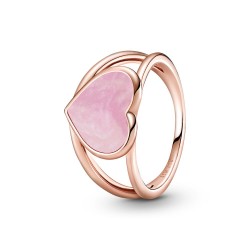 Pandora Pink Swirl Heart Statement Ring