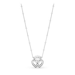 Pandora United Regal Hearts Necklace