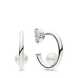 Pandora Contemporary Pearls Hoop Earrings