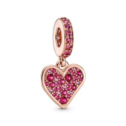 Pandora Pavé Freehand Heart Dangle Charm