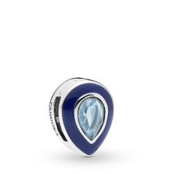 Pandora Reflexions™ Dazzling Blue Droplet Clip Charm