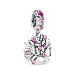 Pandora Pink Heart Family Tree Dangle Charm Pandora Pink Heart Family Tree Dangle Charm
