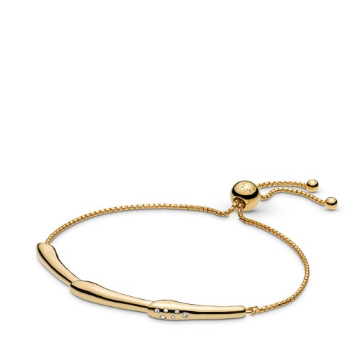 Pandora Flower Stem Sliding Bangle Bracelet Pandora Flower Stem Sliding Bangle Bracelet