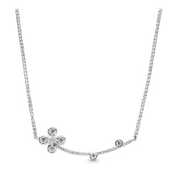 Pandora Four-Petal Flower Necklace
