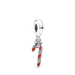 Pandora Sparkling Candy Cane Dangle Charm