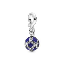 Pandora Blue Christmas Ornament Dangle Charm