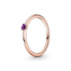 Pandora Purple Solitaire Ring