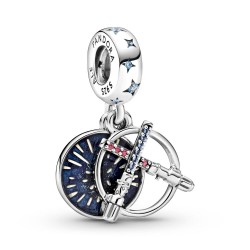 Pandora Star Wars Lightsaber Double Dangle Charm