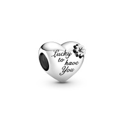 Pandora Heart & Clover Charm