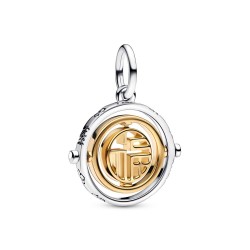 Pandora Two-tone Fú Spinning Dangle Charm Pandora Two-tone Fú Spinning Dangle Charm