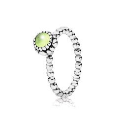 Pandora Birthday Blooms Ring, August, Peridot Pandora Birthday Blooms Ring, August, Peridot