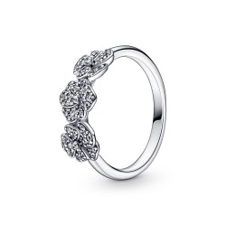 Pandora Triple Pansy Flower Ring