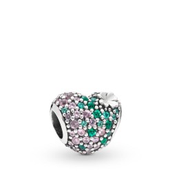 Pandora Gleaming Clover Heart Charm Pandora Gleaming Clover Heart Charm