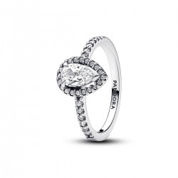 Pandora Sparkling Pear Halo Ring Pandora Sparkling Pear Halo Ring