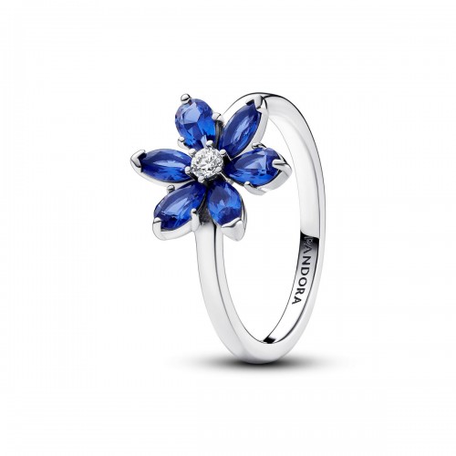 Pandora Sparkling Blue Herbarium Cluster Ring